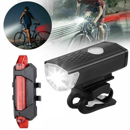 3 Lichtmodi Ultrahelle wiederaufladbare USB-Fahrradbeleuchtung LED-Leuchten für Fahrrad IP65 Wasserdichtes, leistungsstarkes Fahrrad Frontscheinwerfer und Rücklicht