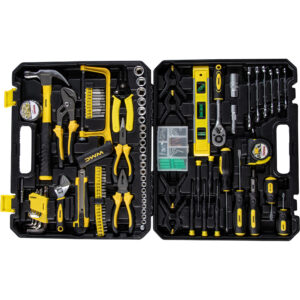 Der umfangreiche WMC Tools Werkzeugsatz mit 168 Einzelteilen ist ein perfektes Kompakt-Werkzeuzgset für den Heimwerker und eignet sich für alle anfallenden Werkarbeiten und Reparaturen rund um Haus