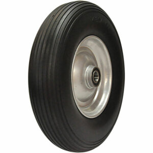 Ersatz-Reifen PU-Schaum 400mm schwarz für Schubkarre Sackkarre Reifen Rad 4,80/4.00-8 auf Stahlfelge