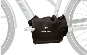 FISCHER Fahrrad-Schutzhülle für E-Bike Motor schützt zuverlässig vor Staub, Schmutz und Witterungs - 1 Stück (50383)