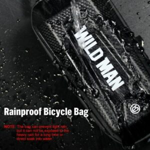 Fahrrad-Rahmentasche Regenfeste Fahrrad-Oberrohrtasche Fahrrad-Rahmentasche mit doppeltem Reißverschluss