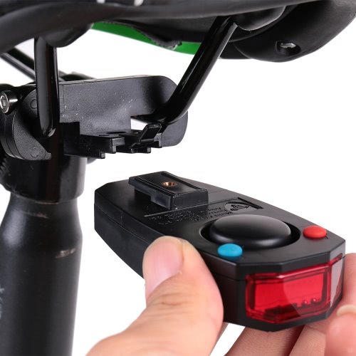 Fahrradrücklichter Intelligente Diebstahlsicherung Fahrrad Rücklicht Alarm LED Fahrradblitzwarnung Elektrische Klingel mit drahtlosem USB-Kabel MTB Zubehör