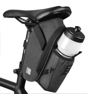 Fahrradsatteltasche mit Wasserflaschentasche Wasserdichte Fahrradsitztasche Reflektierende Fahrrad-Rücksatteltasche mit Wasserkocher-Tasche Hecktasche mit großer Kapazität MTB-Rennradtasche