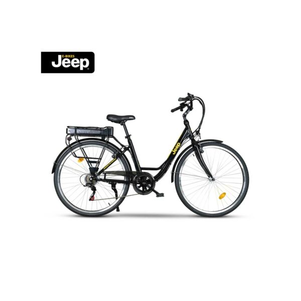 Jeep City E-Bike ECR 3000, 28", 6-Gang SHIMANO Kettenschaltung, black