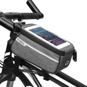 MTB Fahrrad Top Tube Handytasche für 6 "Bildschirmgröße Fahrrad Frontrahmen Tasche mit Kopfhörer Loch