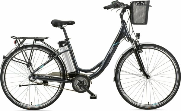 Telefunken E-Bike Multitalent RC865, 3 Gang, Shimano, Nexus, Mittelmotor 250 W, mit Fahrradkorb