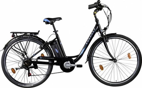 Zündapp E-Bike City Z505 700c Damen 28 Zoll RH 48 cm 6-Gang 360 Wh schwarz