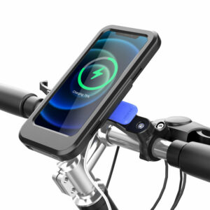12V 15W Drahtloses Ladegerät Touch-Telefonhalter Reithalterung 6,7 Zoll Box Radfahren Navigation Für Fahrrad Motorrad