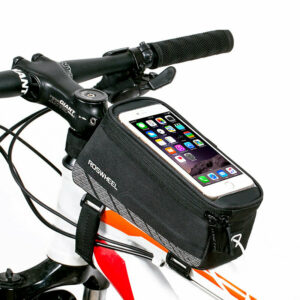 Fahrrad-Handy-Frontrahmen-Tasche Wasserdichter Fahrrad-Handyhüllen-Halter Tube Tasche für 5,7-Telefon