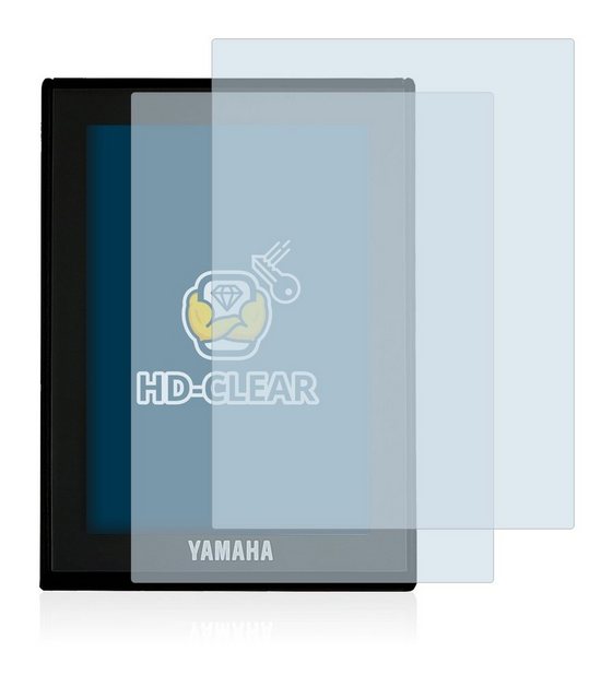 BROTECT "Schutzfolie" für Yamaha LCD Display (E-Bike Display), Displayschutzfolie, 2 Stück, Folie klar