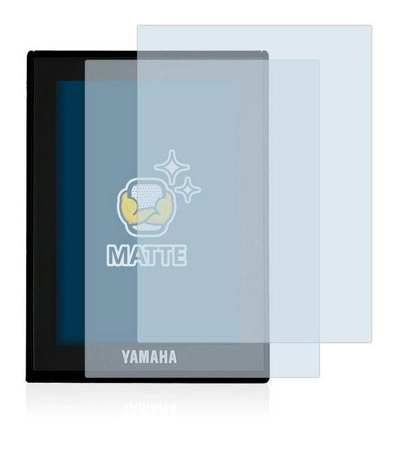 BROTECT "Schutzfolie" für Yamaha LCD Display (E-Bike Display), Displayschutzfolie, 2 Stück, Folie matt entspiegelt