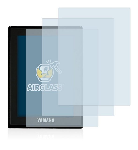 BROTECT "flexible Panzerglasfolie" für Yamaha LCD Display (E-Bike Display), Displayschutzglas, 3 Stück, Schutzglas Glasfolie klar