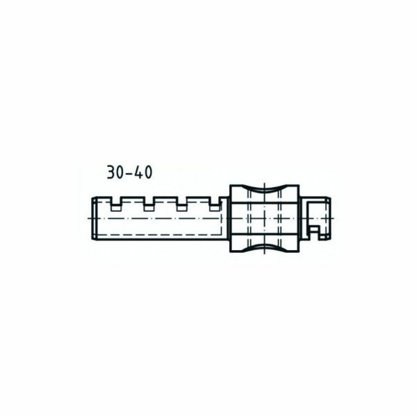 Abus - Verlängerungsstange Halbzylinder 30-40 - 50MXSH11