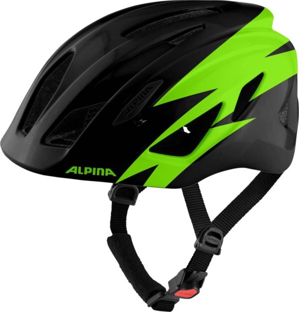 Alpina Pico Kinder Fahrradhelm (50-55 cm, 31 black green gloss)