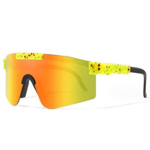 Juoungle Sonnenbrille Fahrradbrille,TR90 polarisierte Sonnenbrille mit UV400 Schutz