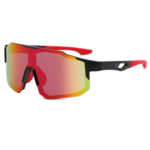 MAGICSHE Fahrradbrille Fahrradbrillen für Herren und Damen, Sport-Sonnenbrillen, Windschutzscheibe, UV-beständige und klare Sicht Brille