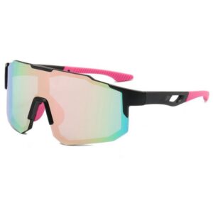 MAGICSHE Fahrradbrille Fahrradbrillen für Herren und Damen, Sport-Sonnenbrillen, Windschutzscheibe, UV-beständige und klare Sicht Brille