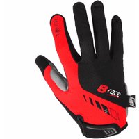 Handschuhe b-race bump gel pro schwarz / rot mis 1 tag. s.