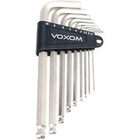 Voxom inbusschlüsselsatz wkl5 1 5/2/2 5/3/4/5/6/8/10 mm silber