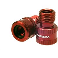 Voxom ventiladapter vad1 presta to us schrader-ventil rot 2 stück/set