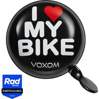 Voxom fahrradklingel kl17 schwarz i love my bike