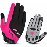 Handschuhe b-race bump gel pro schwarz / fuchsia mis 3 tg. l